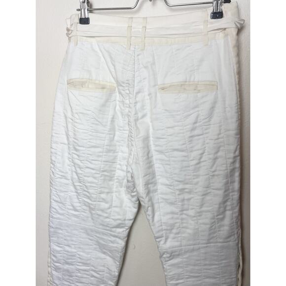 Isabel Marant White Crop Cotton Drawstring Pants Women’s Sz FR 38, US 6 Casual - Picture 4 of 10